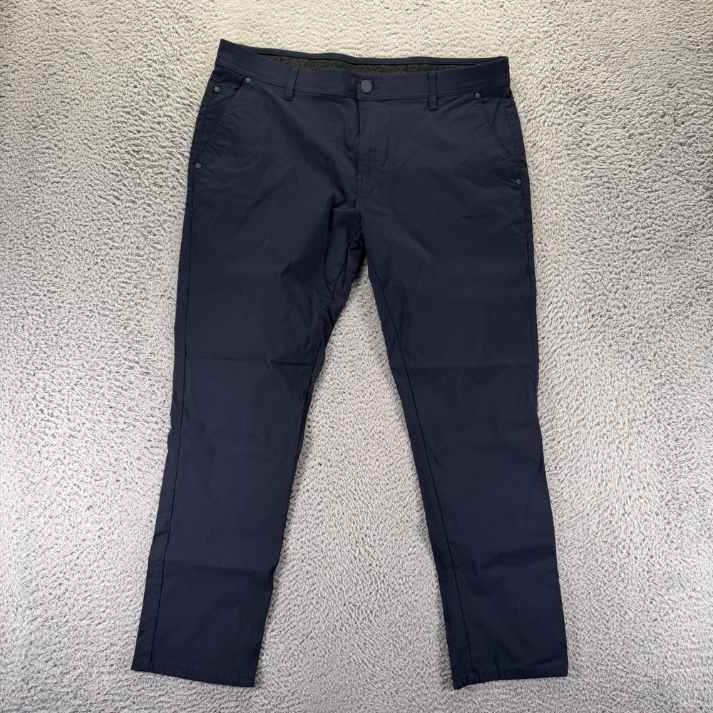 X-RAY Pant Men's 38x30 Blue Rayon Chino Straight Business Preppy Career Stretch